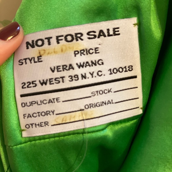 Vera Wang Green Garden Dress - Picture 9 of 11